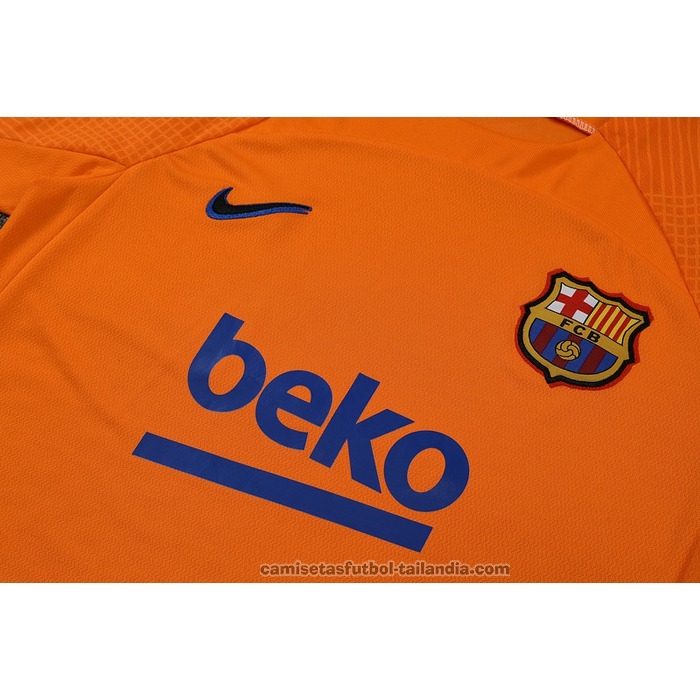 Chandal del Barcelona Manga Corta 22/23 Naranja - Pantalon Corto